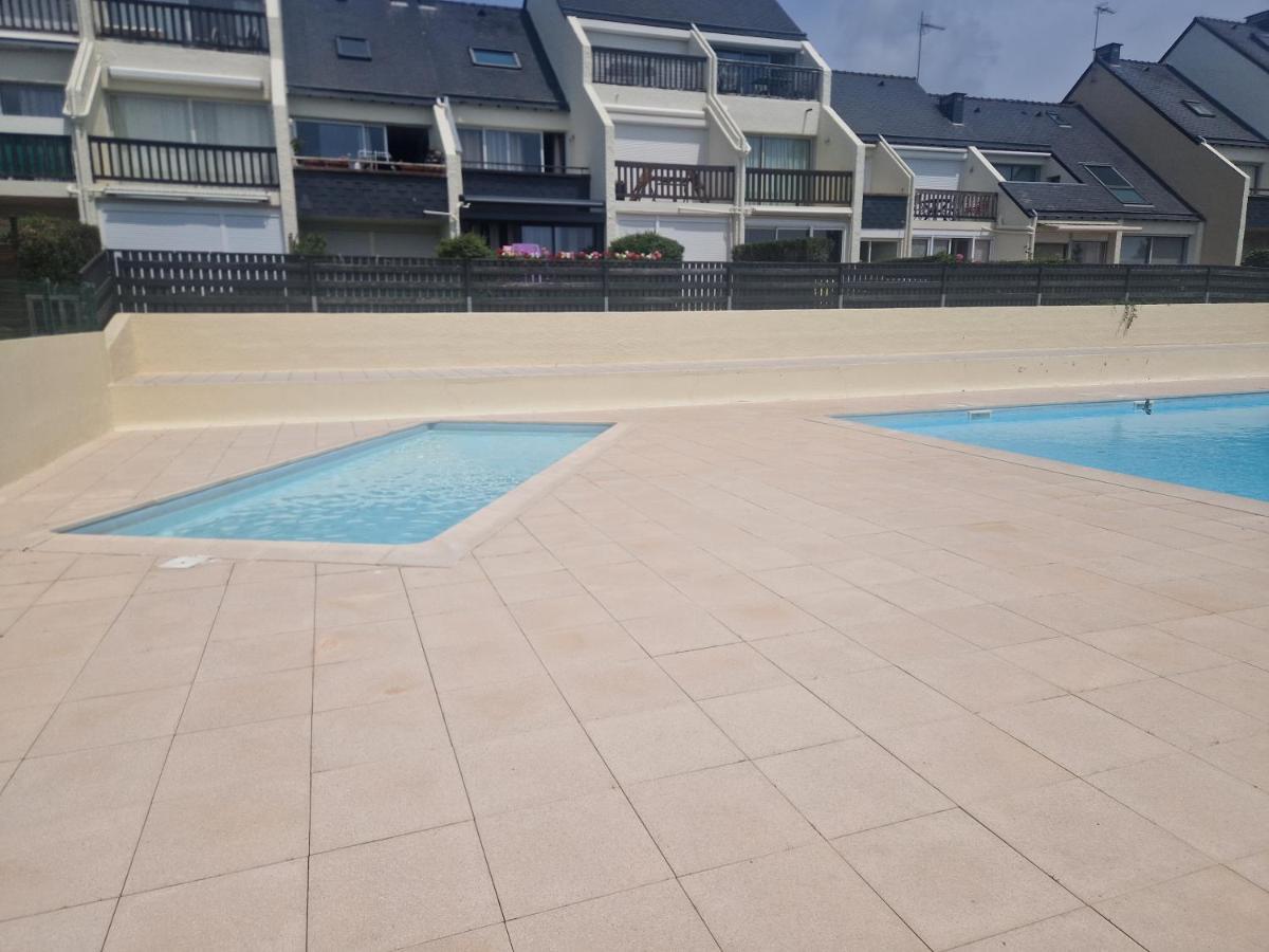 Guidel-Plages Studio Lumineux Balcon Vue Mer & Piscine Exterior photo